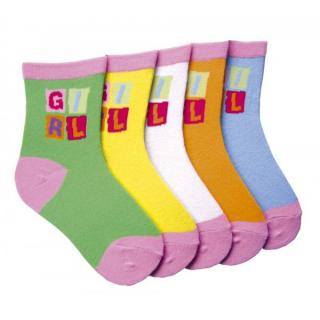 5 párů - Novia 132N ponožky girl dívčí mix barev (18-19)