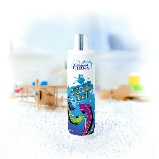 Eurona 6344 GO SPUNKY!, Ochranný sprchový šampon 2v1, bez barviv, parabenů, SLS/SLES a silikonů, hypoalergenní parfemace, 250 ml