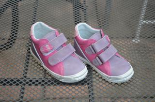 Jonap 015m celoroční obuv, dívčí, fialová-růžová, kotníková, suchý zip, vel. 20 (vel. 20)