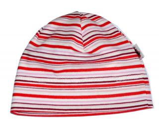 Karpet Hugo 03 čepice bavlna pruhy G červená+růžová+bílá (vel. 4 (46-49cm))