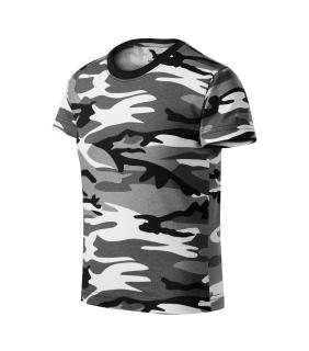 MALFINI CAMOUFLAGE 149-32, triko, dětské, camouflage / maskáč, šedá