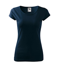 MALFINI PURE 122-02, triko, dámské, 100% bavlna, námořní modrá