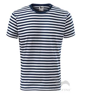 MALFINI SAILOR 803, triko, námořnické, modré/bílé pruhy, 100% bavlna (XS - 13 let)