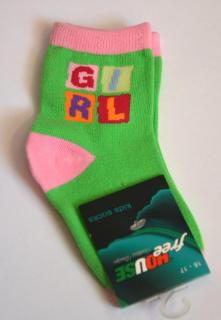 Novia 132N ponožky girl zelené (16-17)