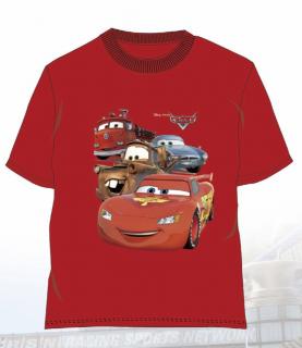 Triko SETINO Cars, 100% bavlna, červené