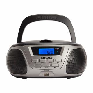 aiwa BBTU-300BK (Přenosné stero rádio AM/FM s CD přehrávačem, USB a Bluetooth)