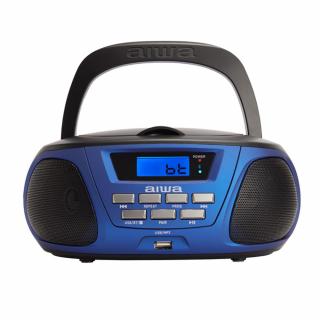 aiwa BBTU-300BL (Přenosné stero rádio AM/FM s CD přehrávačem, USB a Bluetooth)
