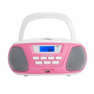 aiwa BBTU-300PK (Přenosné stero rádio AM/FM s CD přehrávačem, USB a Bluetooth)