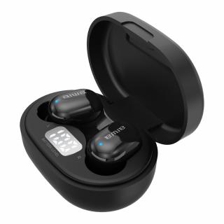 aiwa EBTW-150BK (Kvalitní bezdrátová stereofonní sluchátka Bluetooth 5.0 s rychlým připojením a bezdrátovým dosahem 10 metrů)