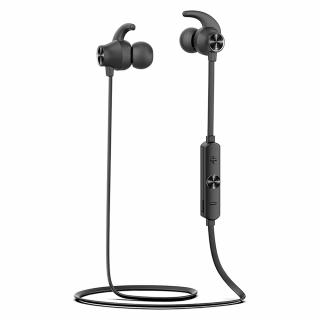 aiwa ESTBT-400BK (Navrženo pro sport - Bezdrátová sluchátka do uší s mikrofonem, ovladačem a Bluetooth 5.0)
