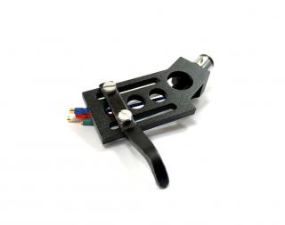 Analogis Headshell HS-25 Black (Kvalitní headshell včetně propojovacích OFC drátků s pozlacenými piny pro připojení)