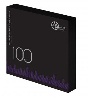 Audio Anatomy INNER SLEEVES 12″ Black - 100ks (Černé vnitřní 12" papírové obaly s antistaticky ošetřenou polyethylenovou vložkou)