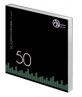 Audio Anatomy VINYL GATEFOLD OUTER PVC SLEEVES - 50 pcs (12″ PVC / 100µ transparentní vnější dvojitý obal)