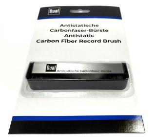 DUAL Carbon Fiber Record Brush (Kartáček pro vaše gramofonové desky s měkkými uhlíkovými vlákny vyčistí všechny drážky gramofonové desky do hloubky.)