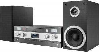 DUAL DAB-MS130 CD (stylový stereo systém od společnosti Dual  s výkonem 2x25W RMS / DAB+ / FM s RDS / Bluetooth / USB / CD MP3)