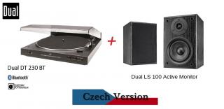 DUAL DT 230 BT + DUAL LS 100 Active monitor (Akční set gramofonu a 2-pásmových aktivních reprosoustav)