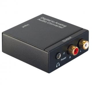 Dynavox Mini DAC (Digital / Analog převodník Dynavox mini DAC  v černém kovovém pouzdře se sluchátkovým výstupem)