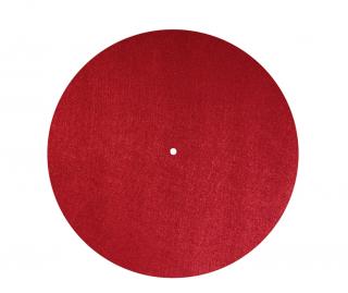 Dynavox Slipmate Neutral Anti-static PM2 Red (Kvalitní tvarově stálý filcový slipmat pro gramofonové přístroje)