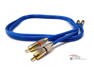 Dynavox Sound Stereo - RCA cinch kabel 1,5m (Kvalitní signálový OFC kabel s pozlacenými RCA konektory)
