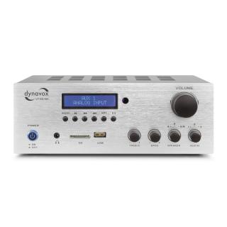 Dynavox VT-80 MK Silver (Stereofonní kompaktní zesilovač 2x75W / SD, USB, Bluetooth, FM tuner)