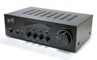 Dynavox VT-90 (Stereofonní kompaktní zesilovač 2x90W / Phono vstup, USB, Bluetooth, koax a optický vstup)