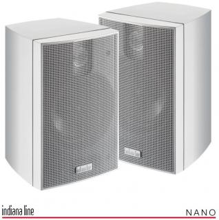 Indiana Line Nano.2 BIANCO (2-pásmové satelitní reprosoustavy s držákem na zeď)