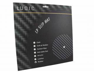 Ludic - Rubber LP Slip mat (Speciálně navržený antivibrační pryžový slipmat pro gramofonové přístroje v matném provedení.)