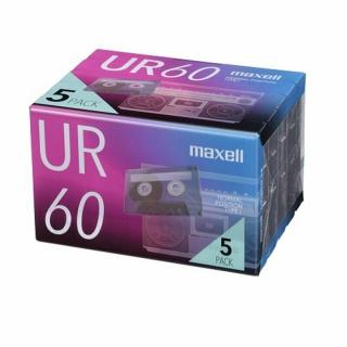 MAXELL UR60 UR-60N 5P  (5x magnetofonová kazeta Normal Position 90)