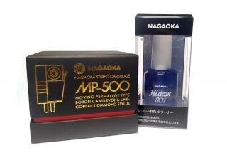 Nagaoka MP-500 + Nagaoka AM-801 stylus cleaner (Akční set 2023: Nagaoka MI technology® MP-500 + Nagaoka AM-801 stylus cleaner)