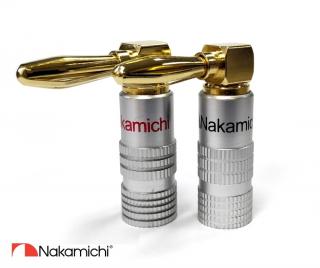 Nakamichi - Banana Plugs Angle N0534A (Úhlové reproduktorové banánky (konektory) s nově vyvinutým pružným systémem)