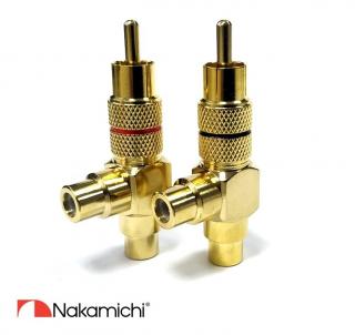 Nakamichi - RCA N0516 (Pravoúhlá cinch RCA redukce / 2x výstup)