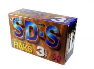 RAKS SD-S 90 High Position Chrome  (3x magnetofonová kazeta Chrome II 90)