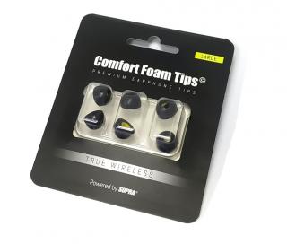Sound by Sweden Comfort Foam Tips Large (Komfortní pěnové nástavce pro optimalizovaný zvukový zážitek / sada obsahuje 3 páry )