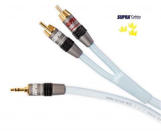 SUPRA Biline MP-2RCA 1,0m (Propojovací kabel pro MP3, iPod, CD, PC)