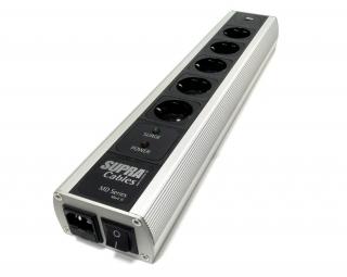 SUPRA MAINS BLOCK MD05-EU/SP with USB A/C  SWITCH (3- stupňová přepěťová ochrana se SUPRA NIF filtrem, USB  a hlavním vypínačem)