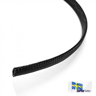 SUPRA Nylon Braid 10.0 Black (Nylonový oplet pro 7-15mm silný kabel)