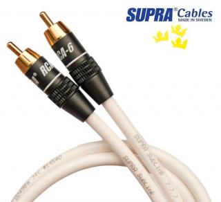SUPRA SUBlink 1RCA - 1RCA WHITE 10,0m (RCA-cinch propojovací kabel pro subwoofer)