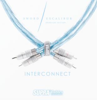 SUPRA SWORD-ISL EXCALIBUR 0,8m (OP model - Referenční signálový kabel s Rhodiovými RCA konektory)