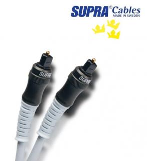 SUPRA ZAC TOSLINK OPTICAL 1,0m (Optický kabel s koncovkami Toslink)