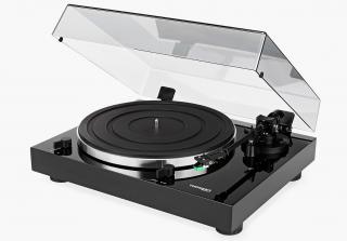 Thorens TD 202 + Audio-Technica AT-95e Black Piano (Audiofilský gramofon pro náročné posluchače s vestavěným Phono MM předzesilovačem a USB)