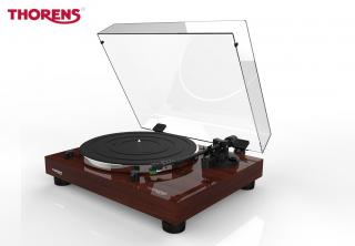 Thorens TD 202 + Audio-Technica AT-95e Walnut (Audiofilský gramofon pro náročné posluchače s vestavěným Phono MM předzesilovačem a USB)