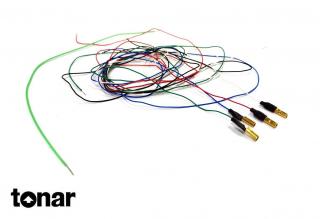 Tonar High End Tone arm wires sets (Kabelový svazek pro gramofonová raménka z bezkyslíkaté 6N OFC se zlacenými piny)