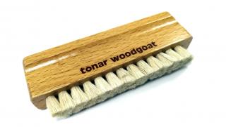 Tonar Woodgoat Brush (Dřevěný kartáč z kozích chlupů na roztírání a čištění čištění gramofonových desek)