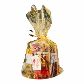 Pikantní dárkový balíček - okurky řezy, okurky s chilli vločkami, rajčátka s rozmarýnem a chilli papričky - 1276g
