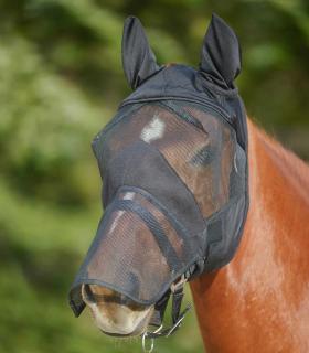 Maska proti mouchám s ušima a nosem Waldhausen Premium Velikost: Pony