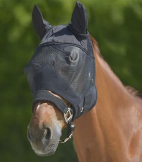 Maska s ušima Premium Waldhausen Barva: Černá, Velikost: Pony