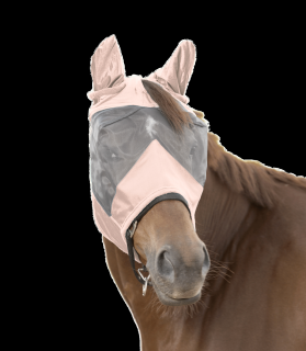 Maska s ušima Premium Waldhausen Barva: růžová, Velikost: Cob