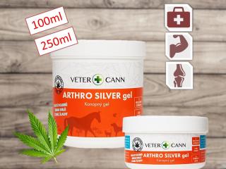 Vetercann Arthro Silver konopný gel Velikost balení v ml: 100ml