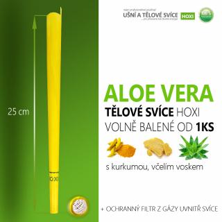 Tělové svíce HOXI s ALOE VERA - volně balené volně balené: 100ks a více