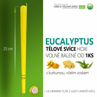 Tělové svíce HOXI s EUCALYPTEM - volně balené volně balené: 4ks a více